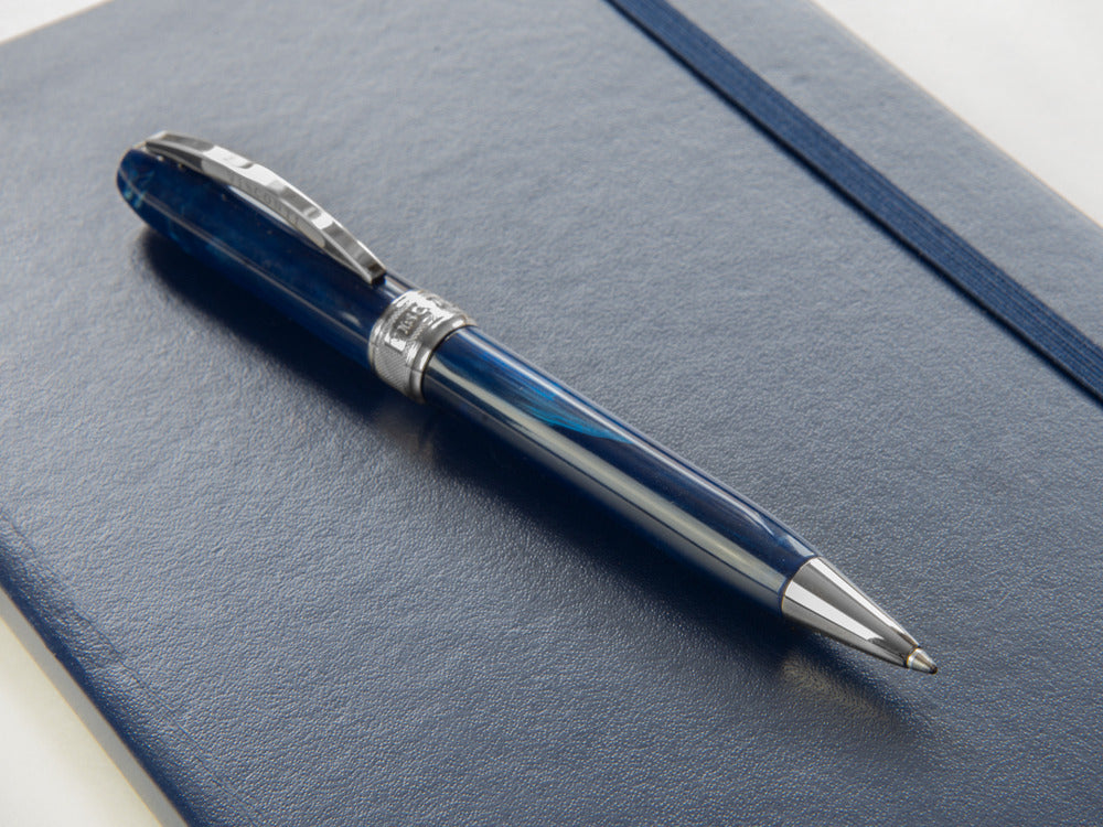 Stylo bille Visconti Rembrandt, Résine Acrilique, Bleu, KP10-02-BP
