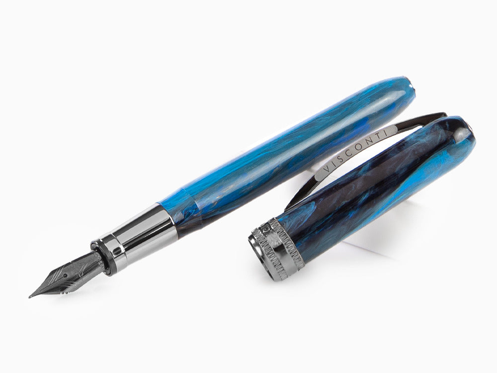 Stylo Plume Visconti Rembrandt-S Blue, Résine, Bleu, KP10-26-FP