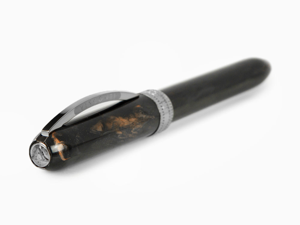 Roller Visconti Rembrandt-S Black, Attributs plaqués ruthénium, KP10-27-RB