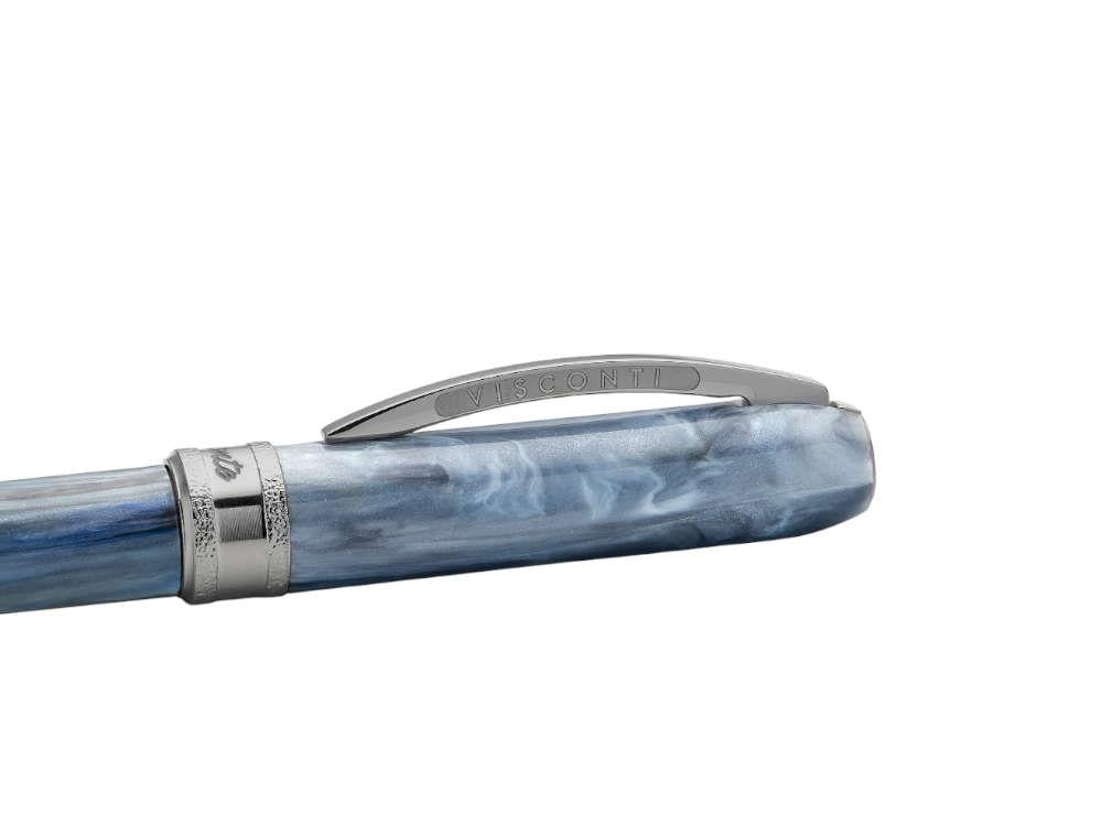 Stylo bille Visconti Comedia Caronte, Bleu, Attributs ruthénium, KP10-54-BP
