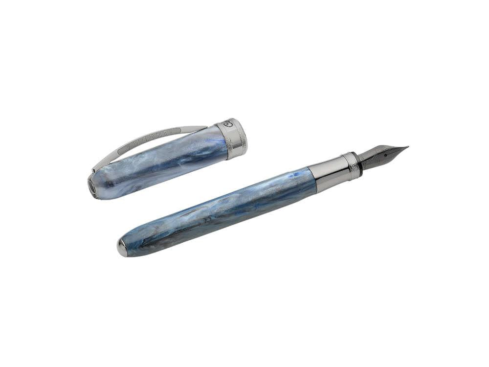 Stylo Plume Visconti Comedia Caronte, Bleu, Ruthénium, KP10-54-FP