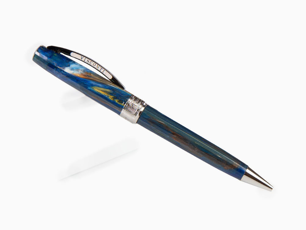 Stylo bille Visconti Van Gogh Starry Night, Résine, Bleu, KP12-04-BP