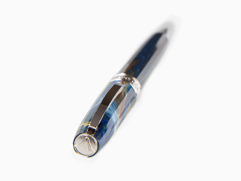 Stylo bille Visconti Van Gogh Starry Night, Résine, Bleu, KP12-04-BP