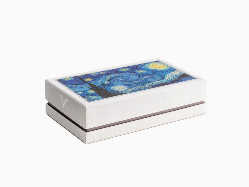 Roller Visconti Van Gogh La Nuit étoilée, Résine, Palladium, Bleu KP12-04-RB