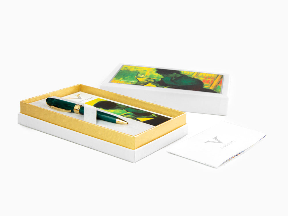 Set Stylo bille Visconti Van Gogh The Novel Reader, Résine, Vert, KP12-20-BP