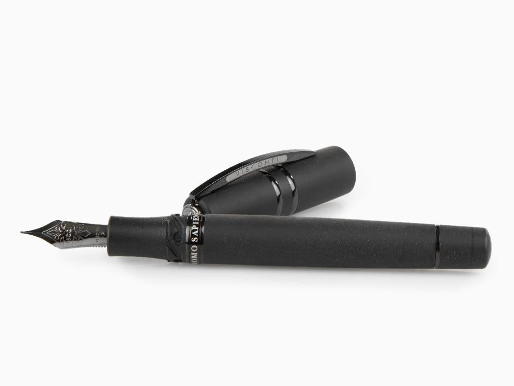 Stylo Plume Visconti Homo Sapiens Dark Age, Résine de lave, KP15-05-FP