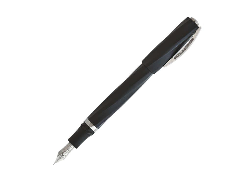 Stylo Plume Visconti Divina Matte, Résine Acrilique, Noir, KP18-09-FP