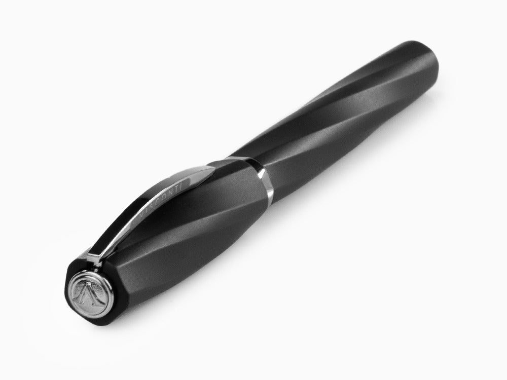 Stylo Plume Visconti Divina Matte, Résine Acrilique, Noir, KP18-09-FP