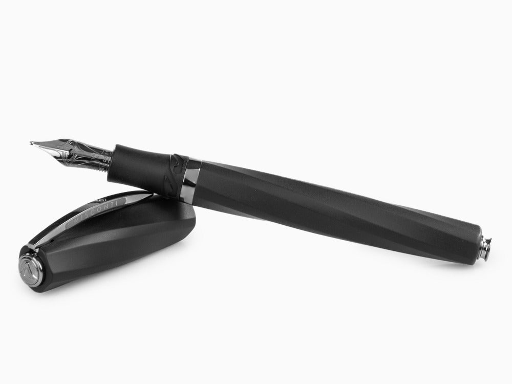 Stylo Plume Visconti Divina Matte, Résine Acrilique, Noir, KP18-09-FP