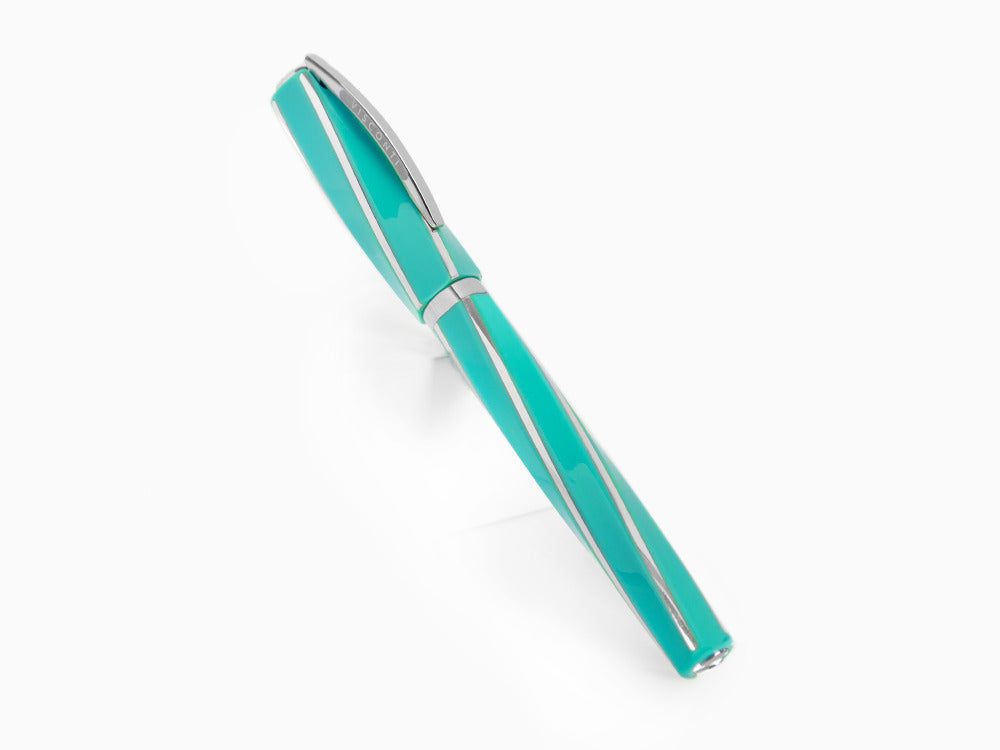 Roller Visconti Divina Elegance Wave, Résine Acrilique, Palladium, KP18-13-RB