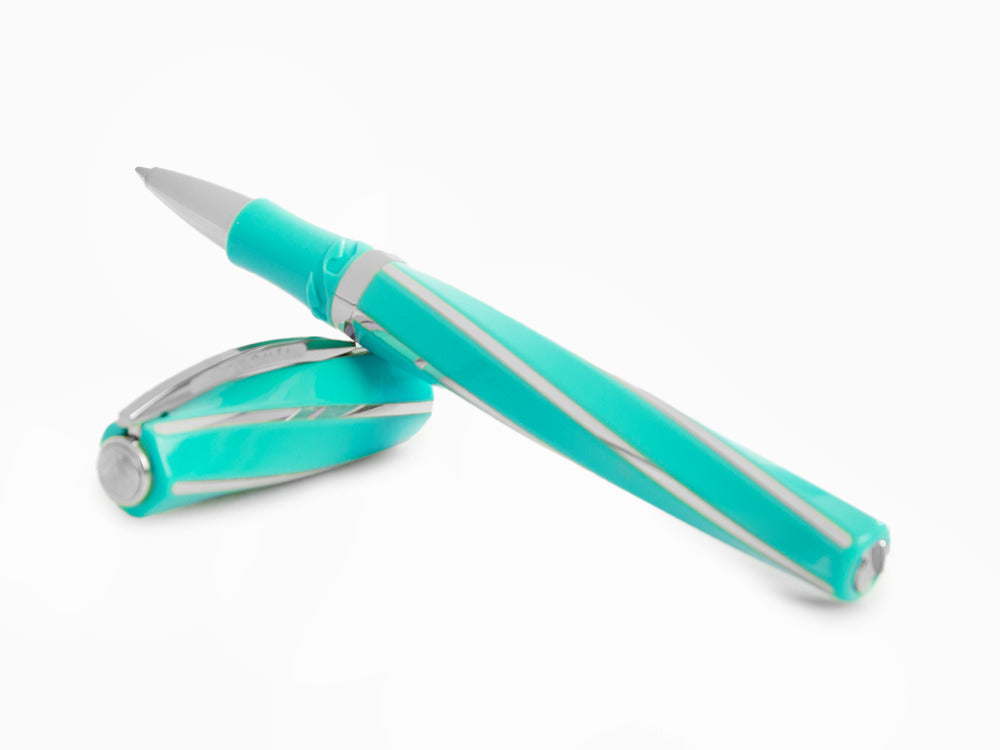 Roller Visconti Divina Elegance Wave, Résine Acrilique, Palladium, KP18-13-RB