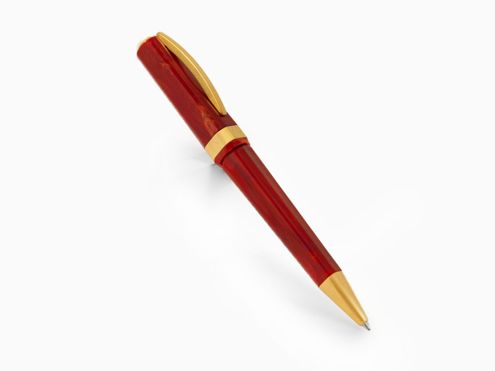 Stylo bille Visconti Opera Gold, Résine Acrilique, Rouge, KP42-01-BP