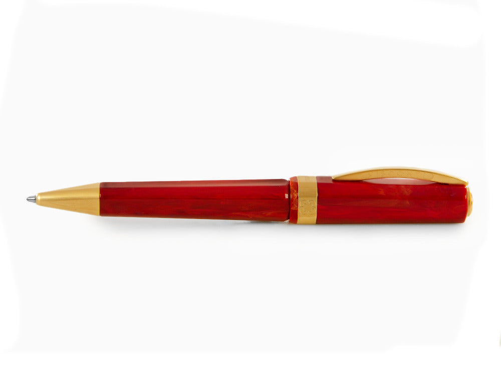 Stylo bille Visconti Opera Gold, Résine Acrilique, Rouge, KP42-01-BP