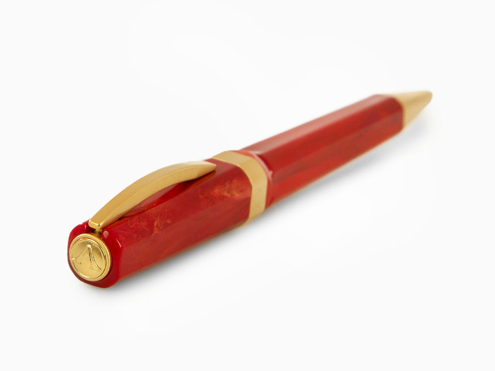 Stylo bille Visconti Opera Gold, Résine Acrilique, Rouge, KP42-01-BP
