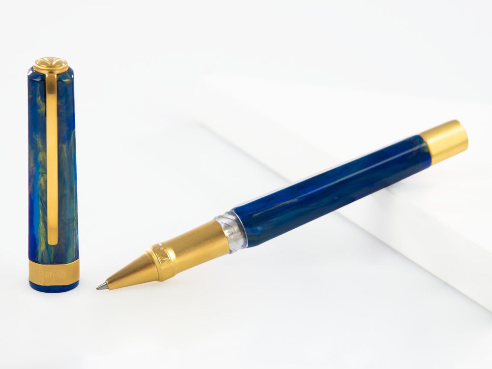 Roller Visconti Opera Gold, Résine Acrilique, Bleu, KP42-02-RB