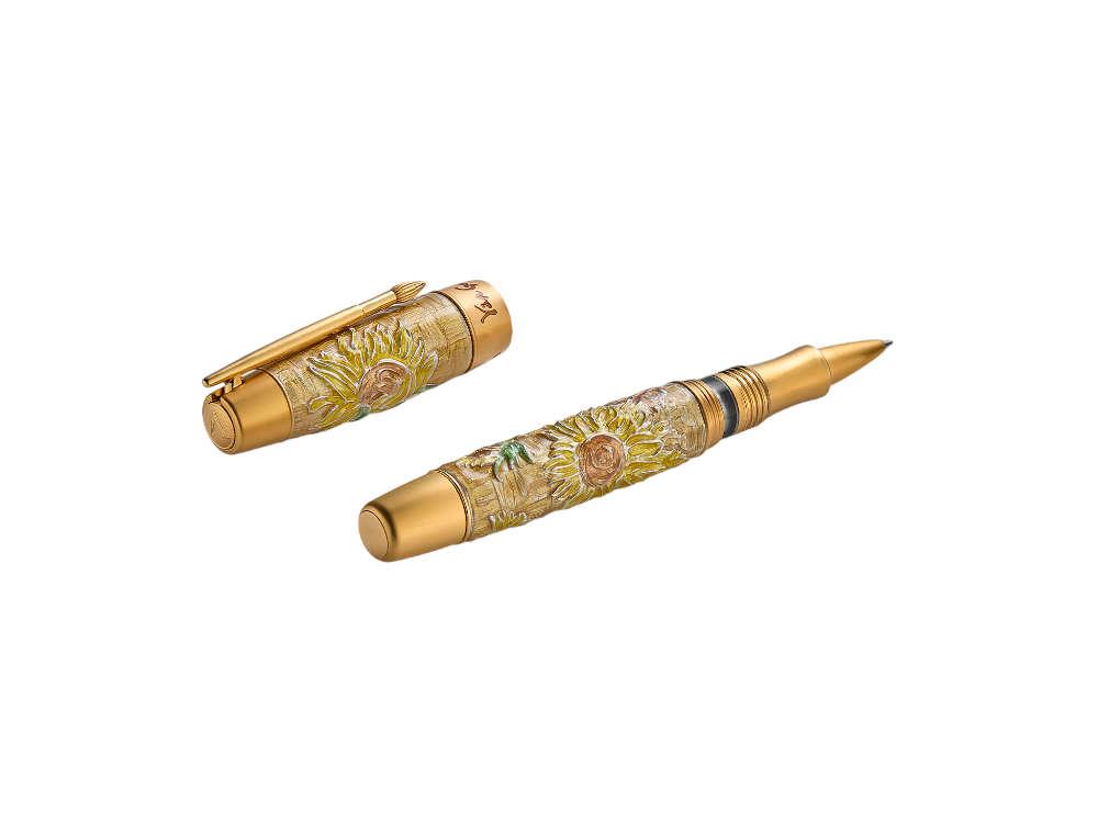 Roller Visconti Dreaming Sunflower, Doré, Edition Limitée, KP61-02-RB