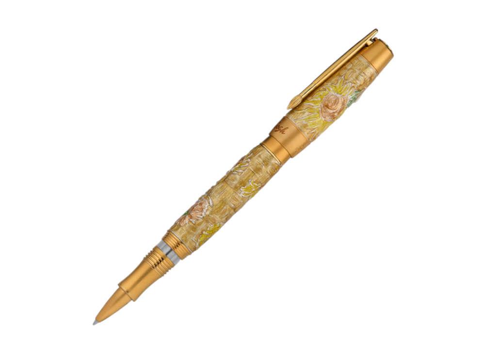 Roller Visconti Dreaming Sunflower, Doré, Edition Limitée, KP61-02-RB