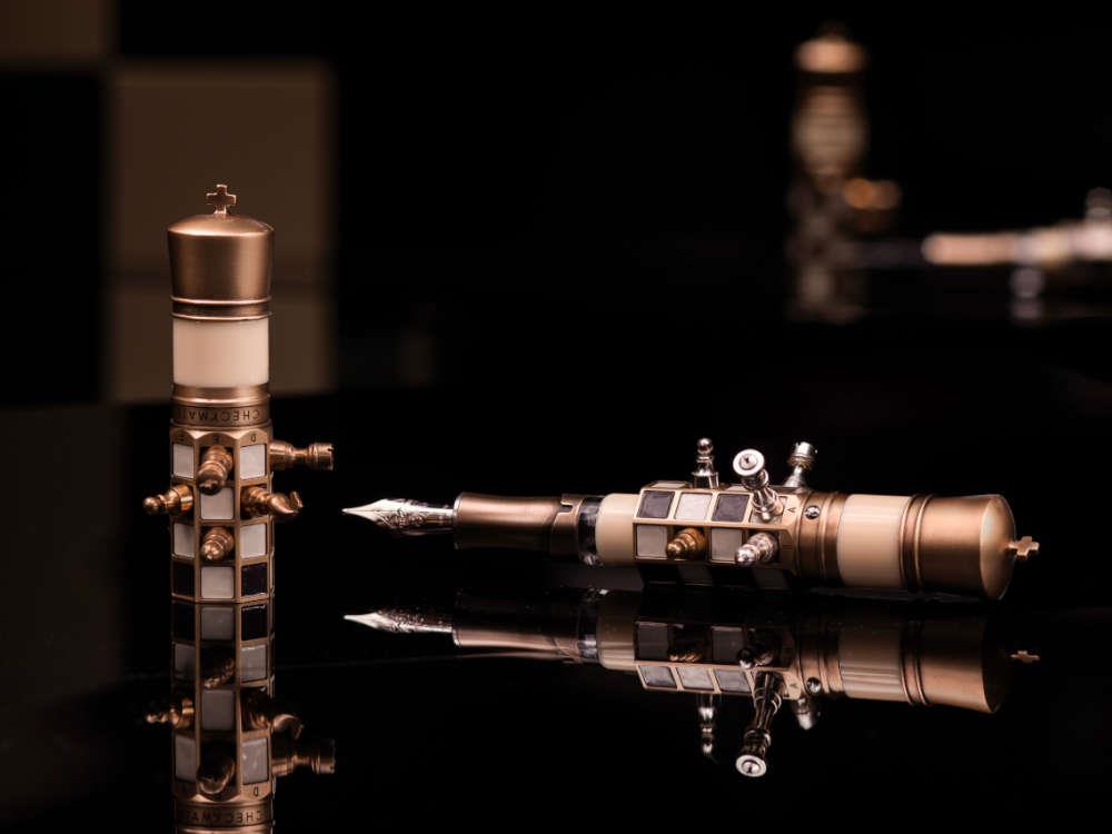 Stylo Plume Visconti Checkmate, Bronze, Edition Limitée, KP62-01-FP