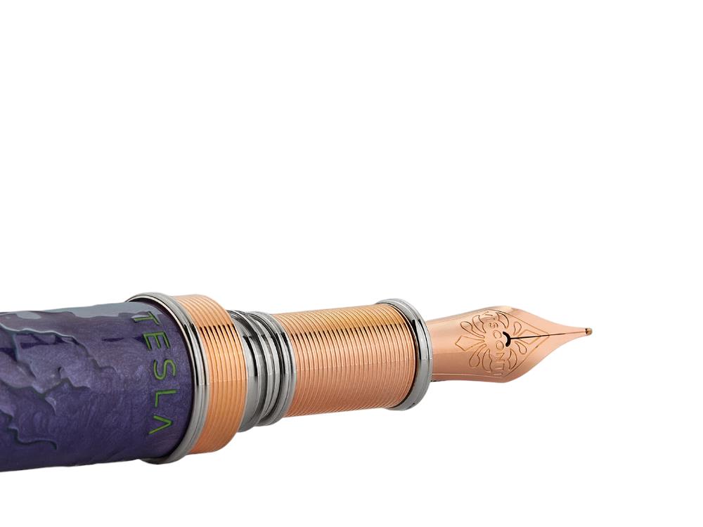 Plume Visconti Tesla, Résine, Or 18k, Edition Limitée, KP63-01-FP