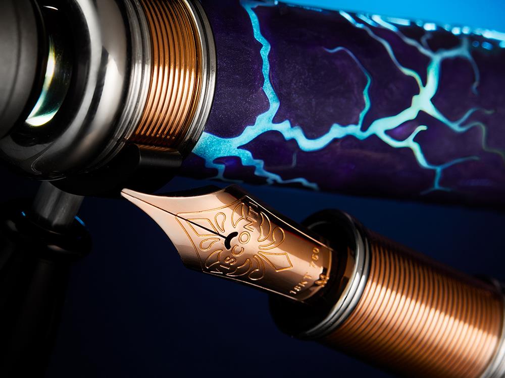 Plume Visconti Tesla, Résine, Or 18k, Edition Limitée, KP63-01-FP