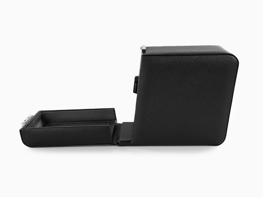 Remontoir WOLF Viceroy, 1 Montre, Noir, Cuir Vegan, 456002