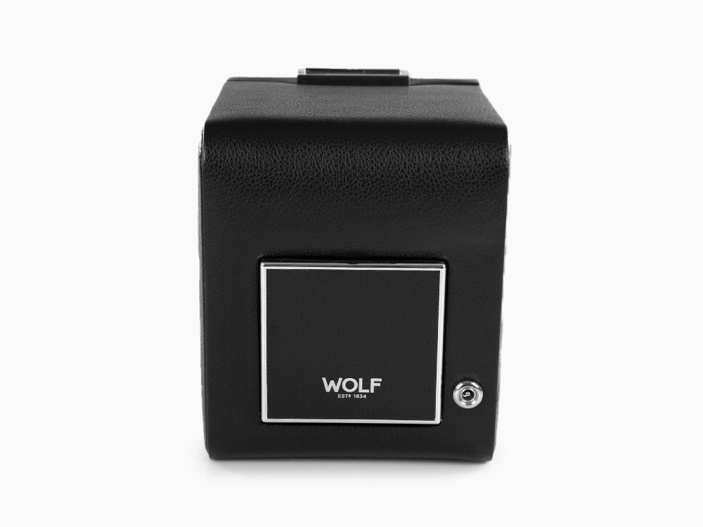 Remontoir WOLF Viceroy, 1 Montre, Noir, Cuir Vegan, 456002
