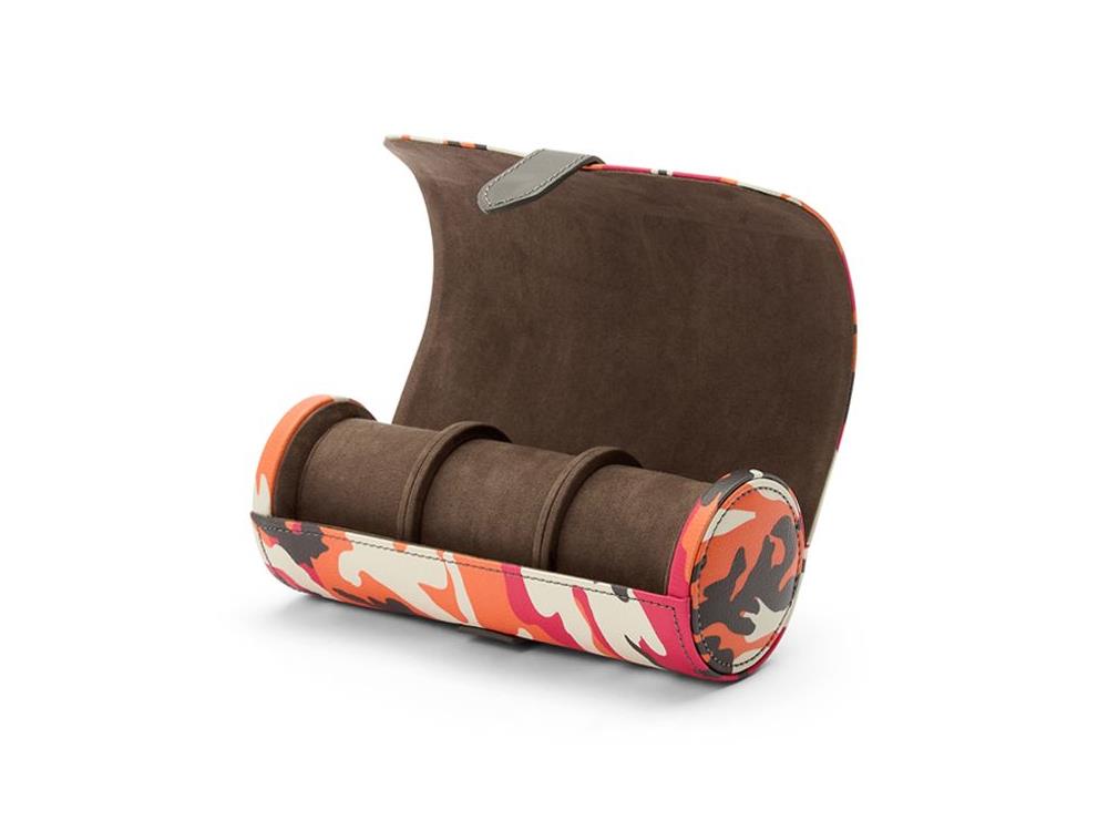 Étui WOLF Elements Fire, 3 Montres, Rouge, Cuir Vegan, 665272