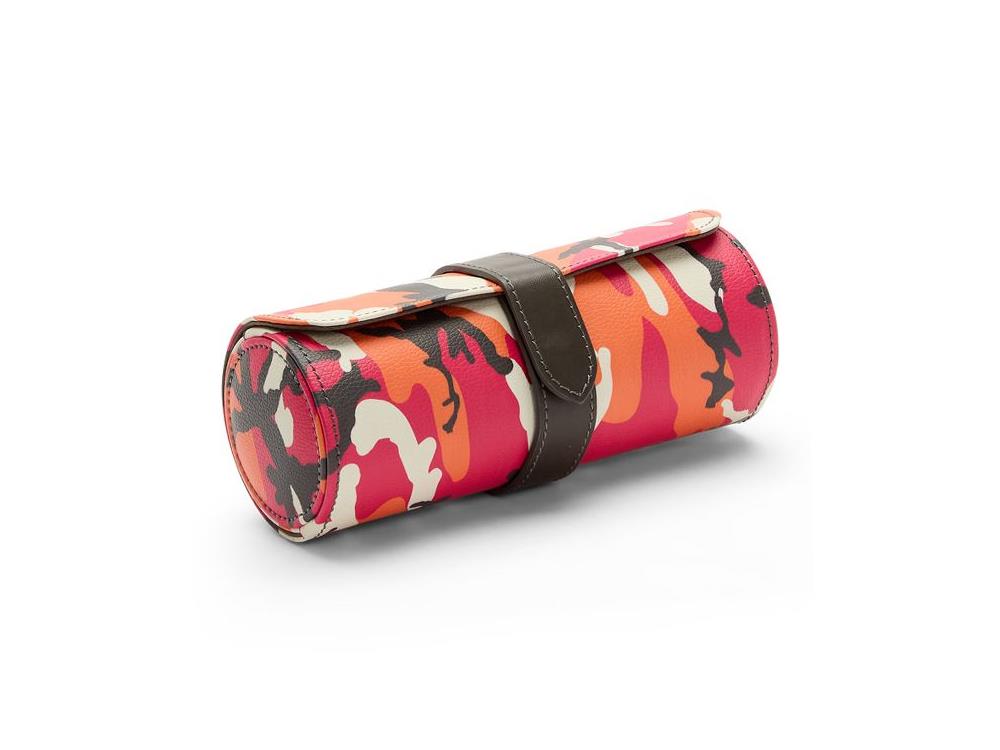 Étui WOLF Elements Fire, 3 Montres, Rouge, Cuir Vegan, 665272