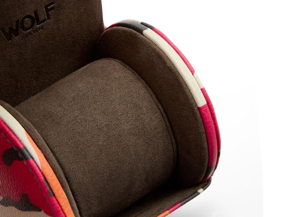 Étui WOLF Elements Fire, 1 Montre, Rouge, Cuir Vegan, 665372