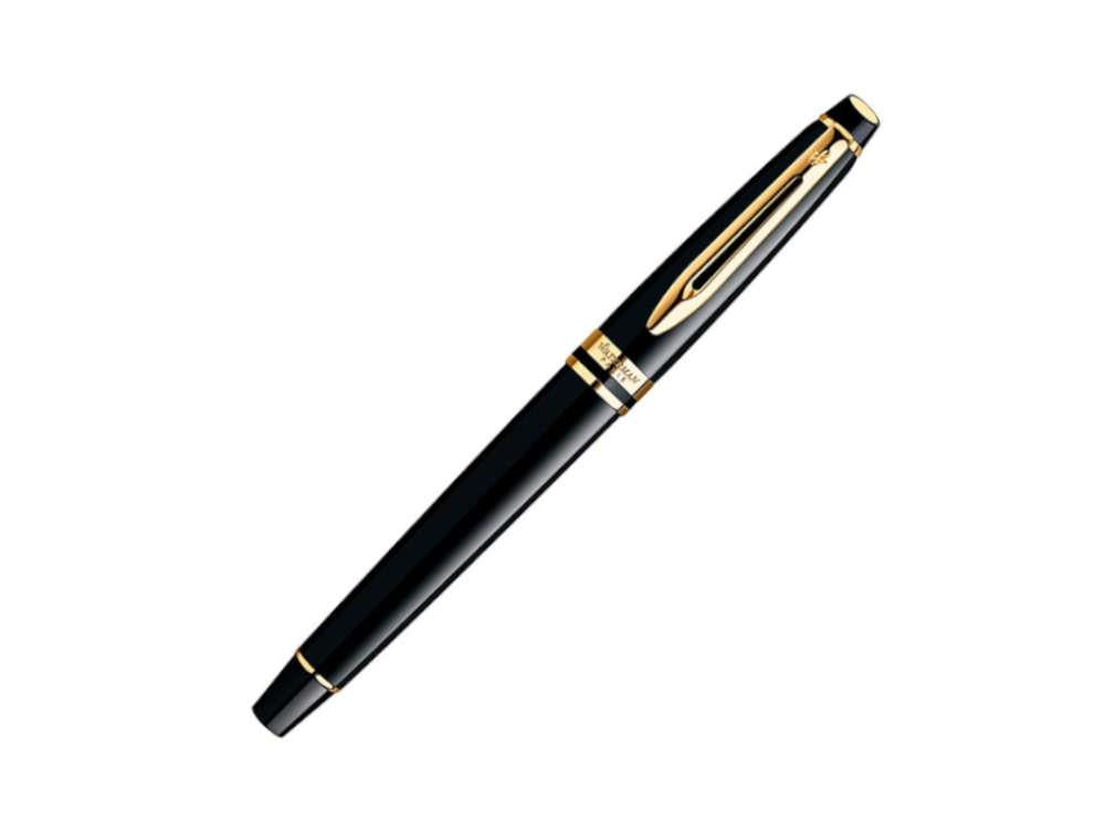 Stylo Plume Waterman Expert, Laque, Attributs or, Noir, S0951660