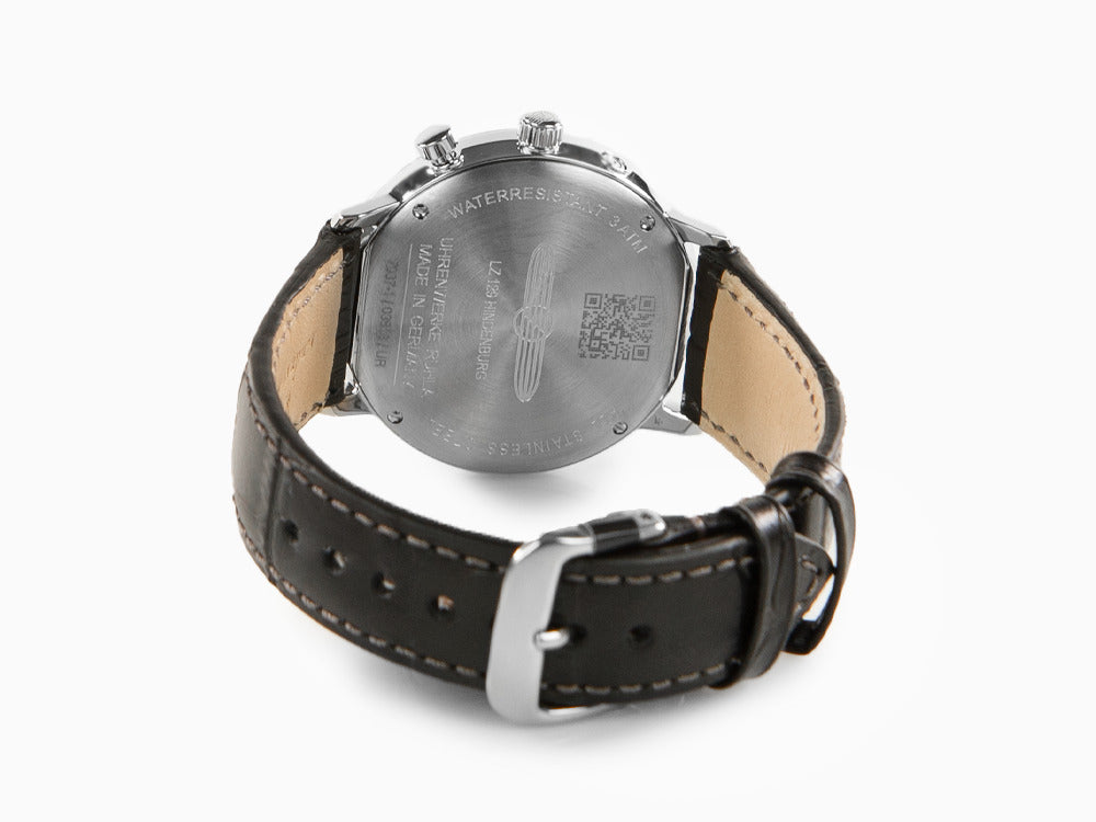 Montre à Quartz Zeppelin LZ 129 Hindenburg Moonphase Lady, Argent, 36 mm, 7037-1