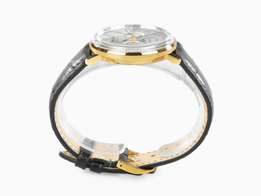 Montre à Quartz Zeppelin LZ 129 Hindenburg Moonphase, PVD Or, 40 mm, 7038-1