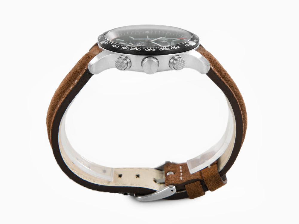 Montre à Quartz Zeppelin Night Cruise, Vert, 42 mm, Chronographe, Jour, 7288-4