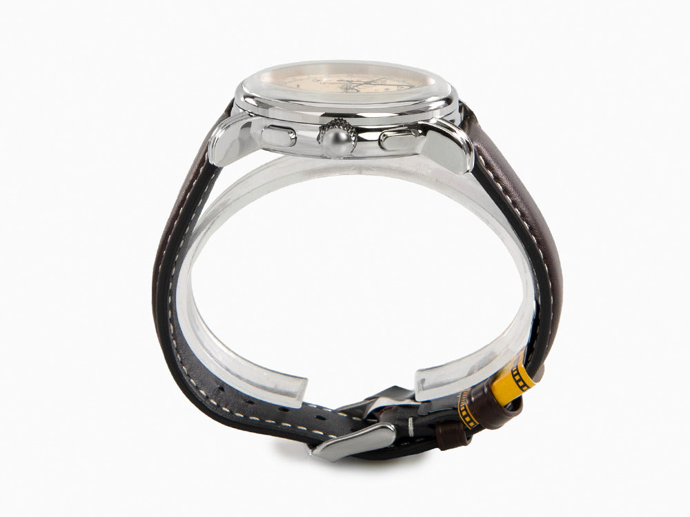 Montre à Quartz Zeppelin LZ126 Los Angeles, crème, 42 mm, Chronographe, 7614-5