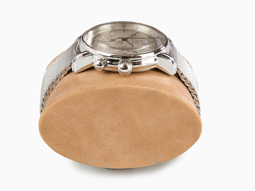 Montre à Quartz Zeppelin 100 Years Zeppelin Ed. 1, Argent, 42 mm, GMT, 7640M-1