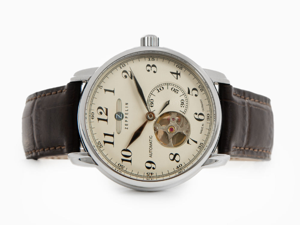Montre Automatique Zeppelin LZ 127 Graf Zeppelin, Beige, 40 mm, 7666-5