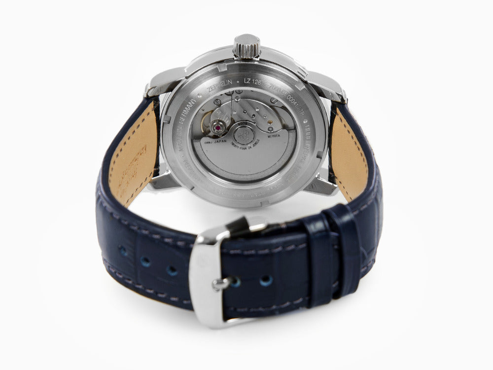 Montre Automatique Zeppelin LZ 129 Hindenburg, Bleu, 42 mm, GMT, 7668-3