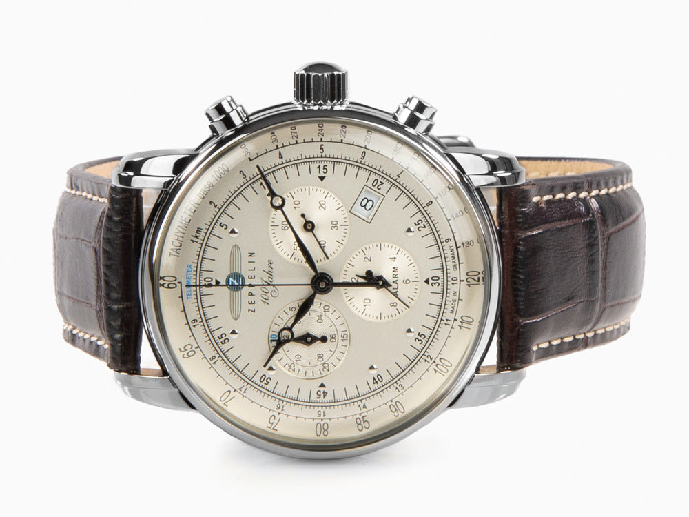 Montre à Quartz Zeppelin 100 Years Zeppelin Ed. 1, 42 mm, Jour, 7680-1