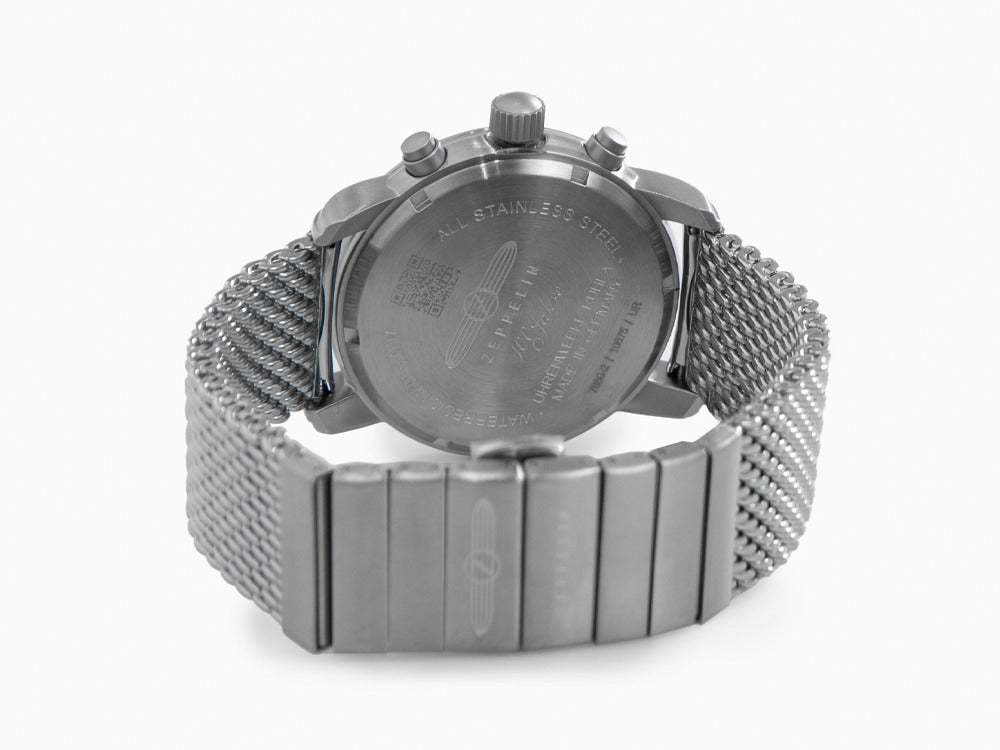 Montre à Quartz Zeppelin 100 Years Zeppelin Ed. 1, Noir, 42 mm, Jour, 7680M-2