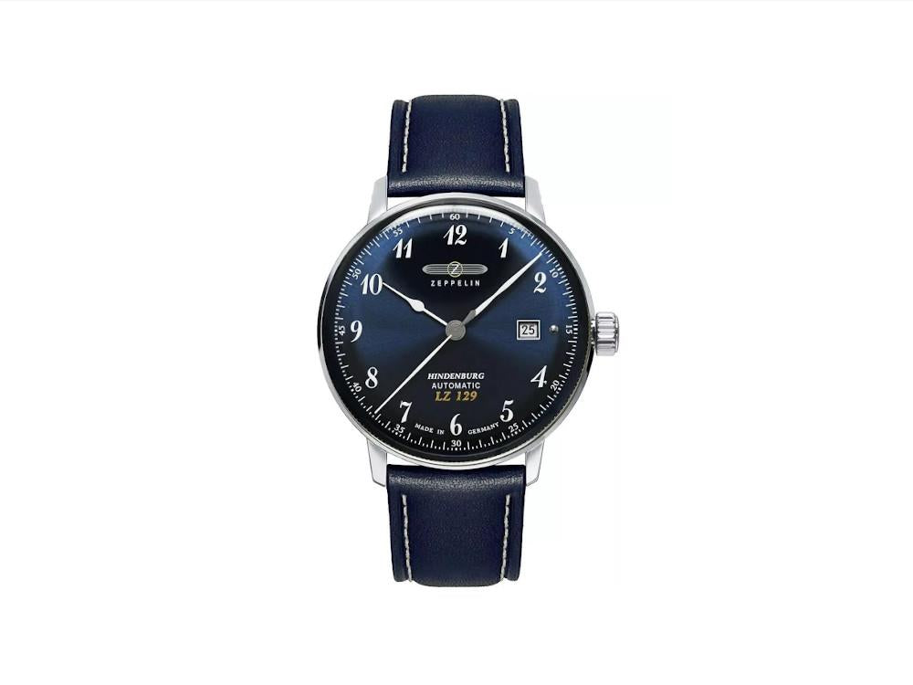 Montre Automatique Zeppelin LZ 129 Hindenburg, Bleu, 40 mm, Jour, 8056-3