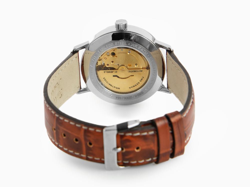 Montre Automatique Zeppelin LZ 129 Hindenburg, Beige, 40 mm, Jour, Cuir, 8062-5