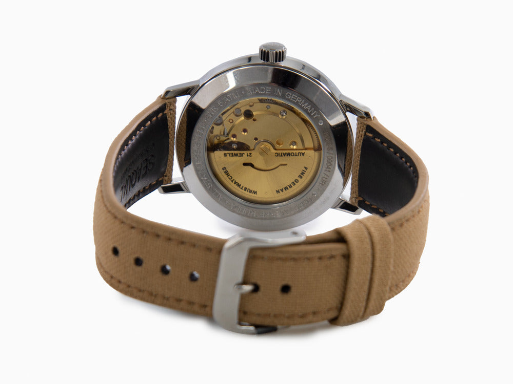 Montre Automatique Zeppelin LZ 129 Hindenburg, Beige, 40 mm, Jour, 8064-5n