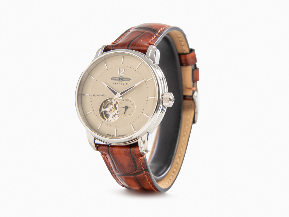 Montre Automatique Zeppelin LZ 120 Bodensee, Beige, 40cm, 8166-1