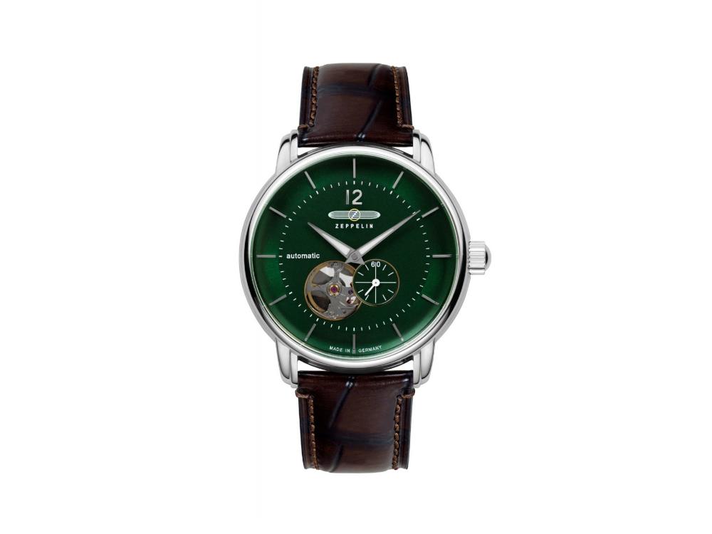 Montre Automatique Zeppelin LZ 120 Bodensee, Vert, 40mm,  8166-4