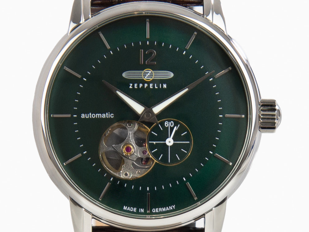 Montre Automatique Zeppelin LZ 120 Bodensee, Vert, 40mm,  8166-4