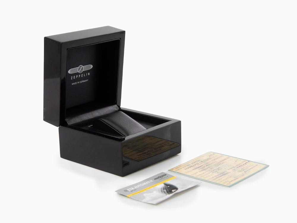 Montre Automatique Zeppelin Atlantic, Bleu, 43 mm, Jour, LE, 8416-3