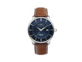 Montre à Quartz Zeppelin Atlantic, Bleu, 41 mm, Jour, Bracelet en cuir, 8442-3
