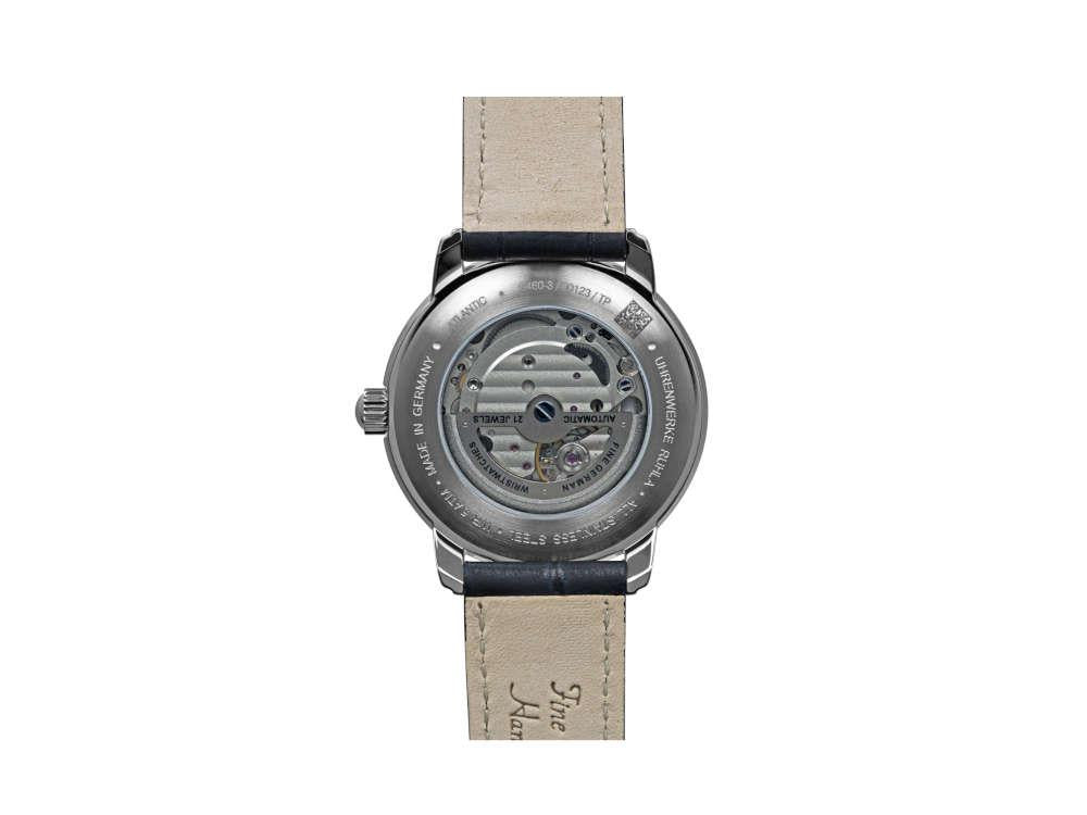 Montre Automatique Zeppelin Atlantic, Bleu, 40 mm, Jour, 8460-3