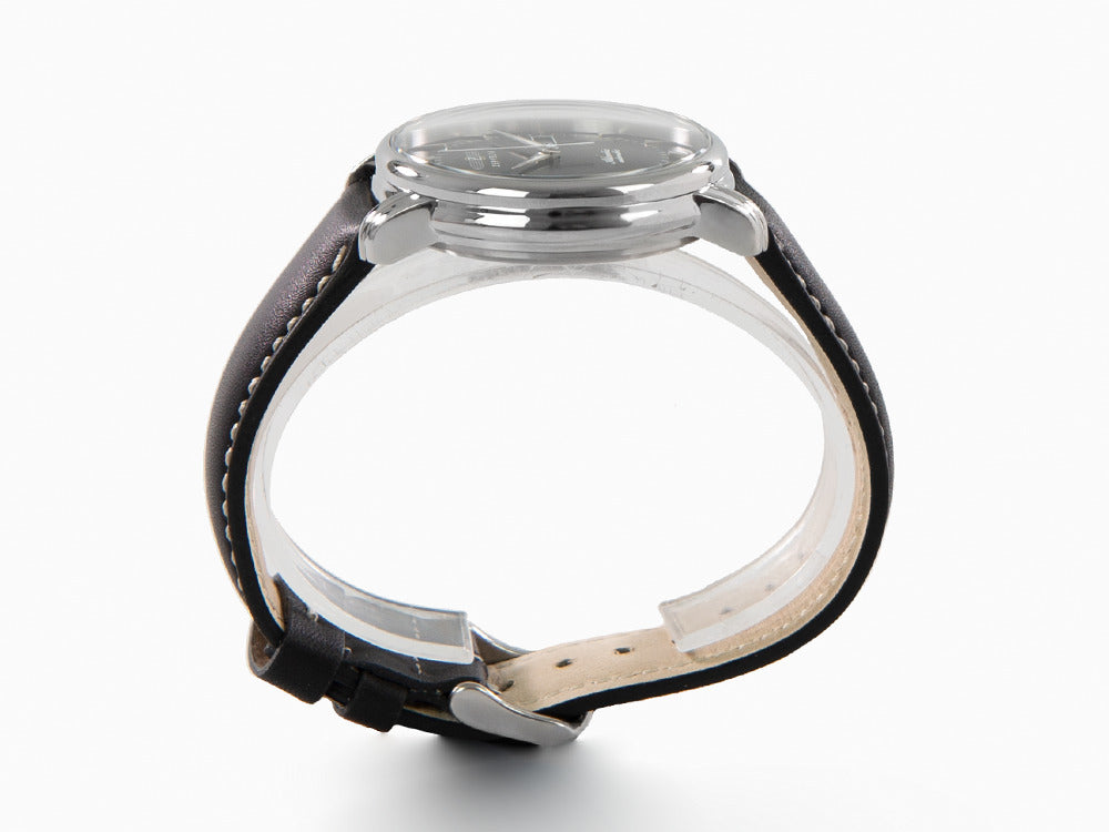 Montre Automatique Zeppelin Atlantic, Noir, 41 mm, Jour et Date, Cuir, 8466-2