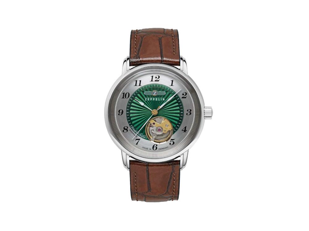 Montre Automatique Zeppelin Friedrichshafen Ladies, Vert, 36 mm, 8567-2